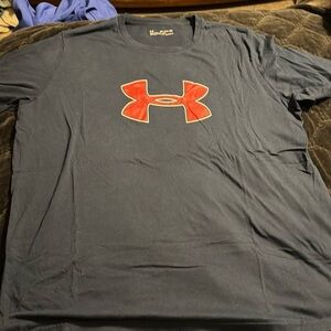 Under Armour, blue with red  T-shirt size XXL.